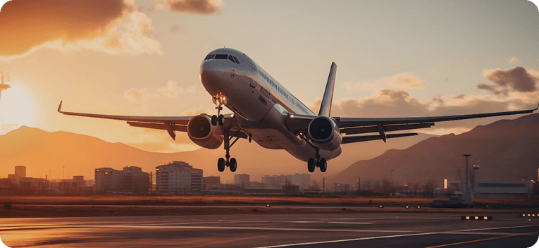 Airplane taking off