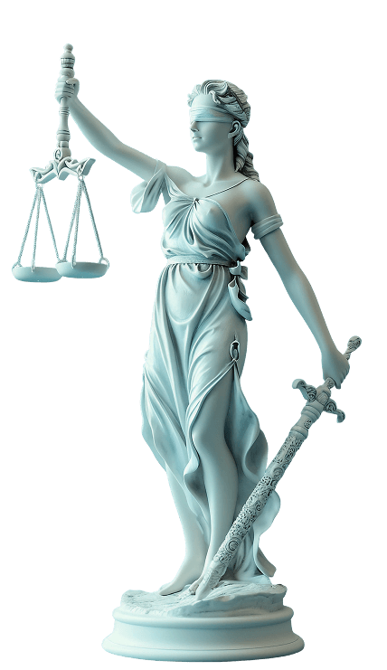 Lady Justice representing legal strategy
